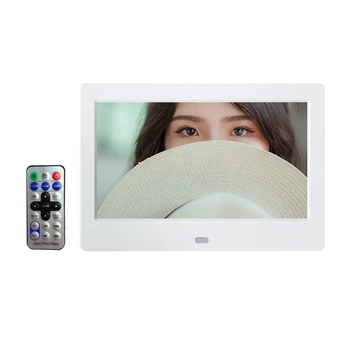 7-palčni HD digitalni foto okvir Video Predvajalnik digitalni foto okvir z glasbo, video funkcijo Brezplačna dostava
