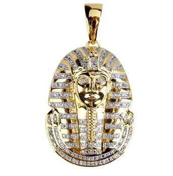 Skrivnostni Egiptovski Faraon Ogrlico, Obesek Cirkon Čar Zlato Verigo za Moške Nakit