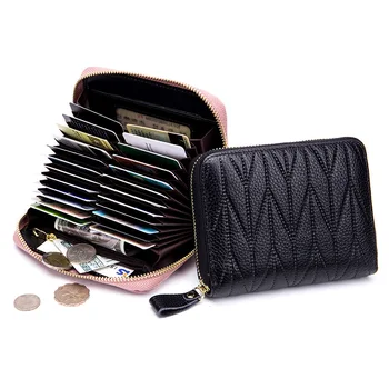 Moda za ženske denarnice pravega usnja kratko zadrgo denarnice cowhide usnje, usnjeni torbici kreditne kartice vrečko, več barv