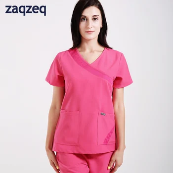 Zaqzeq/TanHe 2020 ženska Moda in Ženske Uniforme/ Spa Tunics/ Kozmetičarka, Oblačila Kratek Sleeve Zgornji del + Hlače