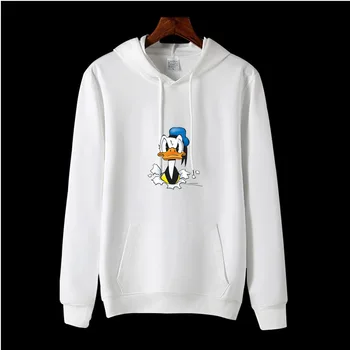 Donald Duck Tiskanja Šport Hoodie Žensk Dekle je Šport pulover s kapuco za Moške Fant Oblačila za Šport Hoodie