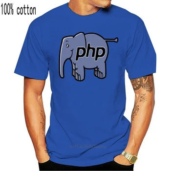 Moški tshirt PHP Slon T-Shirt kul Natisnjeni T-Shirt tees vrh