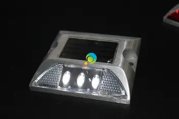 Stalen način IP68 vodotesen cesti stud aluminija lupine eni strani rumena LED luči cesti marker