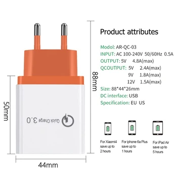 Micro USB Tip-c Podatkovni Kabel Za Samsung S6 S7 rob Opomba 3 4 5 8 9 10 Nasprotnega A5 A9 2020 A7 Reno 3 Vrata, QC 3.0 Hitro Polnjenje Adapter