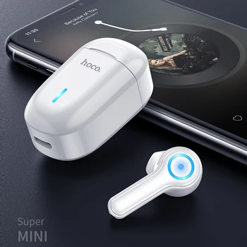 HOCO mini Dotik, Bluetooth Stereo Slušalke Brezžične Slušalke šumov Gaming Šport Mic Avto Slušalke S Polnjenjem Polje