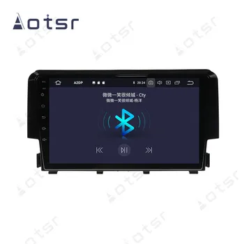 6GB 128GB Carplay Avto Večpredstavnostnih Za Honda Civic 2016 - 2018 DVD-Video Player, Avto GPS Navigacija Android Radio Zaslon Stereo