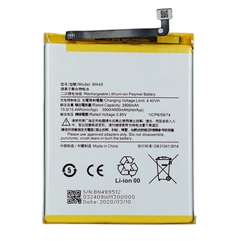OHD Prvotno Visoko Zmogljivost Baterije BN49 Za Xiaomi Redmi 7A Telefon Zamenjava Baterije 4000 mah + Orodja