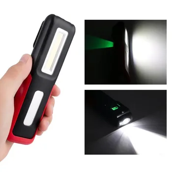 Zmogljiv Prenosni COB Delo Svetlobe, LED Magnetni Svetilka USB Polnilne Delo Svetilke Stojala za Obešanje Delovna Lučka za Napajanje Zaslona