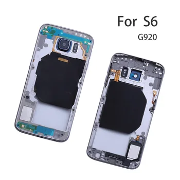 Originalni Samsung Galaxy S6 rob plus G920F G925F G928F S6/S6 robu Srednjega Okvirja Midplate Plošče Ohišje Ohišje z Deli