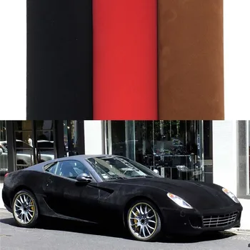 30*152 CM Kakovosti Premium Pasja Suede Fabric Material Car Wrap Nalepke Samolepilni Film, ki Auto Notranjost/Zunanjost Avto Styling