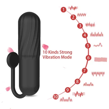 Vibracijsko Jajce Silikonski Bullet Vibrator Nevidno G spot Vibratorji Sex Igrače Za Ženske Klitorisa Vaginalne Stimulator 10 Frekvenca