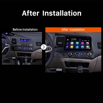 Seicane 10.1 inch Android 10.0 Avtomobilski Stereo sistem GPS Radio Predvajalnik za Honda Civic 8 2005 2006 2007 2008 2009 2010 2011