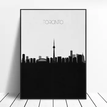 Toronto Skyline Platno Wall Art Tisk Sodobne Plakat Stenske Slike Dnevna Soba Dekor