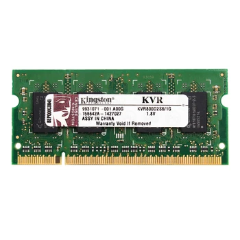 Kingston Prenosni Pomnilnik 2 GB, 1 GB DDR2 800HMZ DDR2 PC2-6400S 2GB=2PCS*1G laptop RAM 1.8 V,
