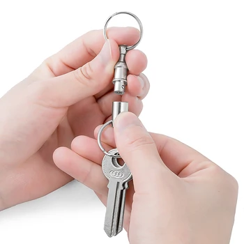 Hitro odstranite ključe Ločeno snemljiv sponke Dvojno tesnilo ključnih verige za obešanje sponke