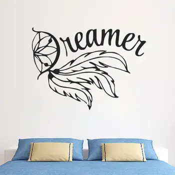 Vinil Stenske Nalepke Dreamcatcher vinilna Doma Spalnica Dekoracijo Izmenljive Nova Zasnova Sanje Cather Wall Art Zidana AY1218