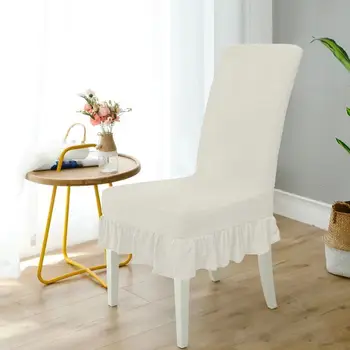Odebeljena barva stol kritje poroko stol zajema univerzalna elastična stol kritje jedilni stol kritje stol zaščitni pokrov