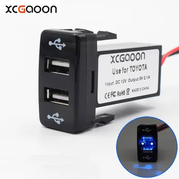 XCGaoon Posebne 5V 2.1 2 Vmesnik USB Vtičnico Avto Polnilec Adapter za TOYOTA, DC-DC Inverter Pretvornik