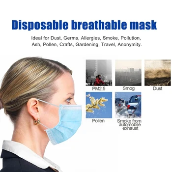 Hitra dostava Visoke Kakovosti Masko Držalo, Obraz, Usta Maske Tri-slojno Zaščitno Masko za boj Proti onesnaževanju Masko Proti prahu Masko