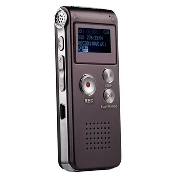 8 GB Glas Digitalni Diktafon USB Dictaphone Avdio Snemalnik S WMA/WAV/MP3/OGG Vgrajen Mikrofon