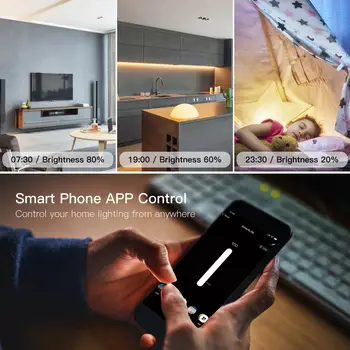 Moes NAS WiFi Smart Luči stikalo za kratke luči Stikalo Smart Life/Tuya APP je Združljiv z Alexa Google Dom za Glasovni Nadzor,Ni Potrebno Hub