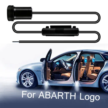 2-10 kos Za ABARTH Logotip Vrata Avtomobila Emblem Sence Svetlobe Projektor z Dovoljenjem Dobrodošli Svetlobe Led Za Fiat 500 595 695 124 Dodatki