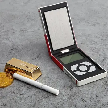 Za 0,01 g/0.1 g Visoko Natančnostjo Digitalnih Obsega Mini Prenosni Obsega Žep Zlato Nakit Elektronski Majhne Cigaret Primeru Tehtanje Stroj