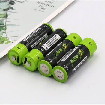 6pcs/veliko Vroče prodaje ZNTER AA Bateriji 1,5 V AA 1700mAh USB Polnjenje Litij Baterija Bateria brez Micro USB Kabel