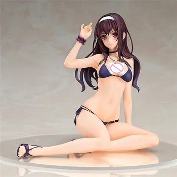 Japonski Anime seksi saenai junakinja ne ukrepa slika sodate-kata Kasumigaoka Utaha kopalke slika 14 cm igrače bikini girl igrača