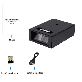 1D ali 2D USB Žična Embedded Box črtno Kodo Skener,Plug and Play, Bar Code Reader USB,USB-HID in USB-COM Vmesniki Podprti