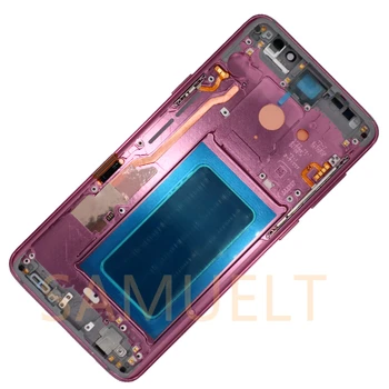 Original S9 AMOLED Zaslonu Samsung Galaxy S9 LCD Plus Z Okvirjem Za Samsung S9 S9Plus G960F G965F Zaslon Črno Piko