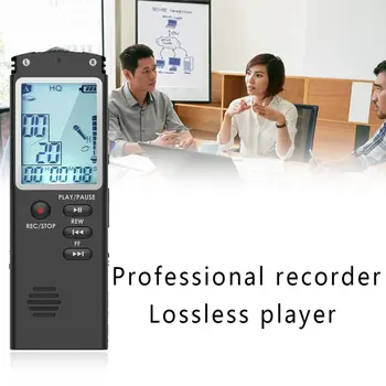 Prenosni Digitalni Snemalnik Glasu Vključi Digitalni Zvok Audio Snemalnik, Snemanje Dictaphone MP3 Predvajalnik