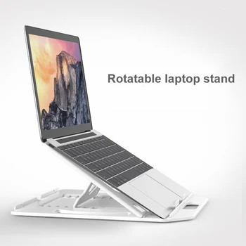 Prenosni Laptop Stand Zložljivi Nosilec Nastavljiv Labtop Pad Držalo Za Prenosnik Tablični Računalnik Namizni Riser Opora Podpira Urad