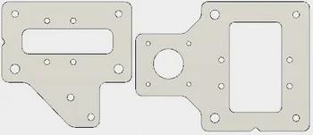Funssor 2PCS Tarantula Tiskalnik aluminijastih plošč za DIY Tevo 3D tiskalnik, debeline 3 mm