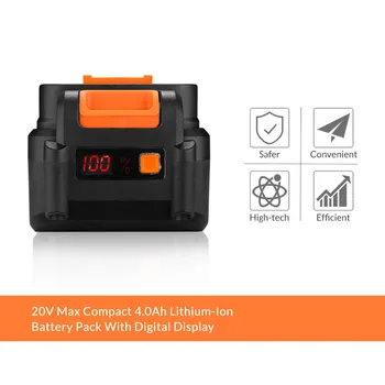 DEKO 20V MAX 2000/4000 mah Litij-Ionska Baterija za GBD20DU2/GBD20DU3 Akumulatorski Vrtalnik/Vijačnik