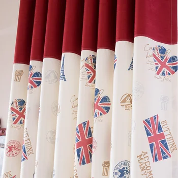 Britansko zastavo angleški modni veter slog morje, veter fant zabavno fant soba, dnevna soba, spalnica zavese zavese po meri