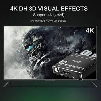 1 v 2 Out HDMI Splitter 4K HDCP 2.2 1080p Video, HDMI Preklopnik Switch Split Ojačevalnik Za PS3 HDTV Xbox PC redmi zvezek