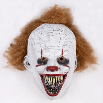Stephen King je To Masko Pennywise Grozo Klovn Joker Strašne Maske za noč Čarovnic Stranke Cosplay Kostum Rekviziti za Odrasle