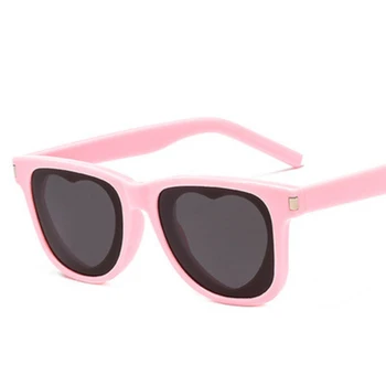 Trend retro sqaure srce sončna očala ženske 2020 luksuzne blagovne znamke osebnost sončna očala ženski črno roza odtenki ogledalo Gafas de sol