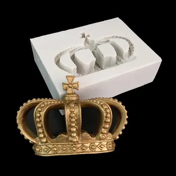 Minsunbak Nov Razvoj velikih Krona, ki simbolizira najvišjo pravico Silikonsko plesni DIY Torto fondat dekoracijo orodje