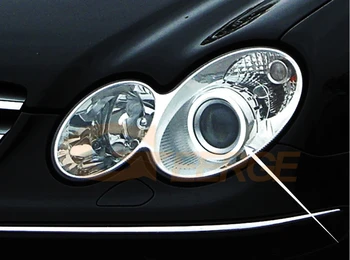 Ultra svetla SMD LED Angel Eyes halo obroči Dnevno Svetlobo Za Mercedes Benz CLK RAZRED W209 C209 A209 CLK500 2007-2010 Xenon žarometi