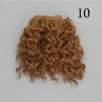 AAAA Visoke Kakovosti 15 cm visoko temperaturo temperaturno odporne lutka las za 1/3 1/4 1/6 BJD diy kodraste lutka lasulje
