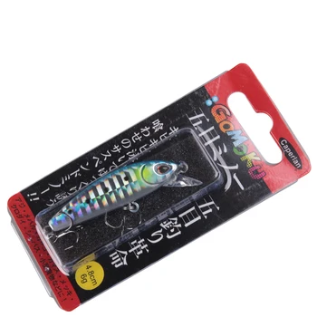 NOVO TAF Mini Pisanec Vabe za 4,8 cm 6 g 3D Oči Potopu Fishing Lure 7 Barv Laser Brizganje Pisanec Isca Umetne Trdi Swimbait
