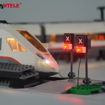 MTELE Čisto Nov Prihod Led Luči Komplet Za 60051 Vlakov za Visoke hitrosti Potniških Združljiv Z Model 02010