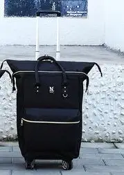 24 Palčni Ženske voziček Nahrbtniki nosijo na prtljage torbe, Potovalne Torbe za Voziček Vozni darilne vrečke s kolesi Kolesih Nahrbtnik vrečke