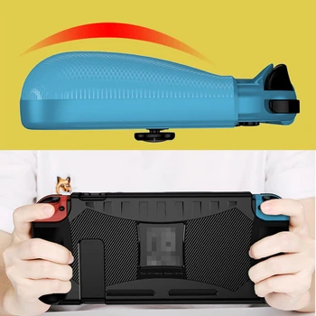 AOLION Silikon TPU Ohišje za Nintendo Stikalo Šok Dokaz zaščitni Pokrov Lupini Ergonomska Grip Ročaj Za NS Dodatki