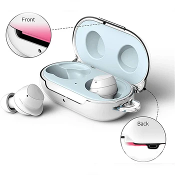 Pregledna Slušalke Zaščitni Lupini Jasno Čepkov Ohišje za Samsung Galaxy Brsti/Brsti+ Bluetooth Slušalke Pribor