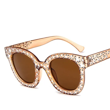 2020 Luksuzni Kvadratnih sončna Očala Ženske blagovne Znamke na Prostem, Potovanja Kristalno sončna Očala Ženske Gradient Oculos Odtenki UV400