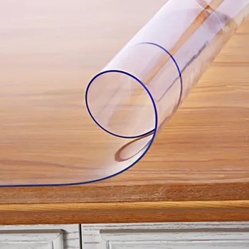 Nepremočljiva PVC Prt Pregledna Tabela Premaz Pad Kuhinja Vzorec Olja, slikajo na Steklo, Mehko Prtom 1,0 mm