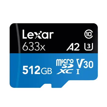 Original!!! Lexar 256GB 512GB GB Micro SD SDXC Kartica high speed TF Kartice Class10 633X 95M/s U3 V30